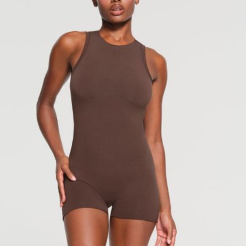 SKIMS Women's Brown Onesie (Bodysuit) NWT XS